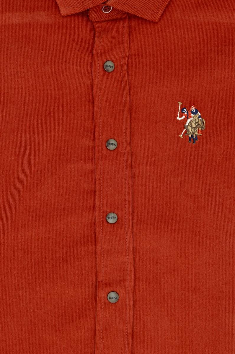 Erkek Çocuk Kiremit Uzun Kollu Gömlek