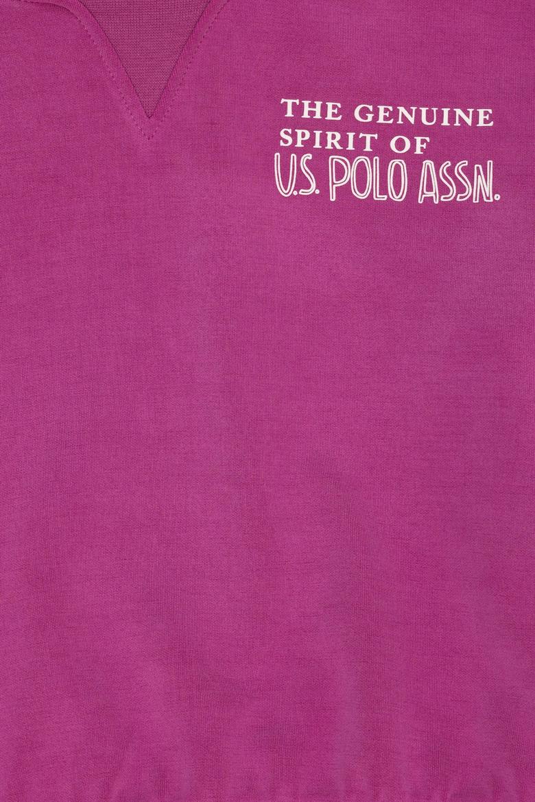 Kız Çocuk Menekşe Kapüşonlu Sweatshirt - 50272413026