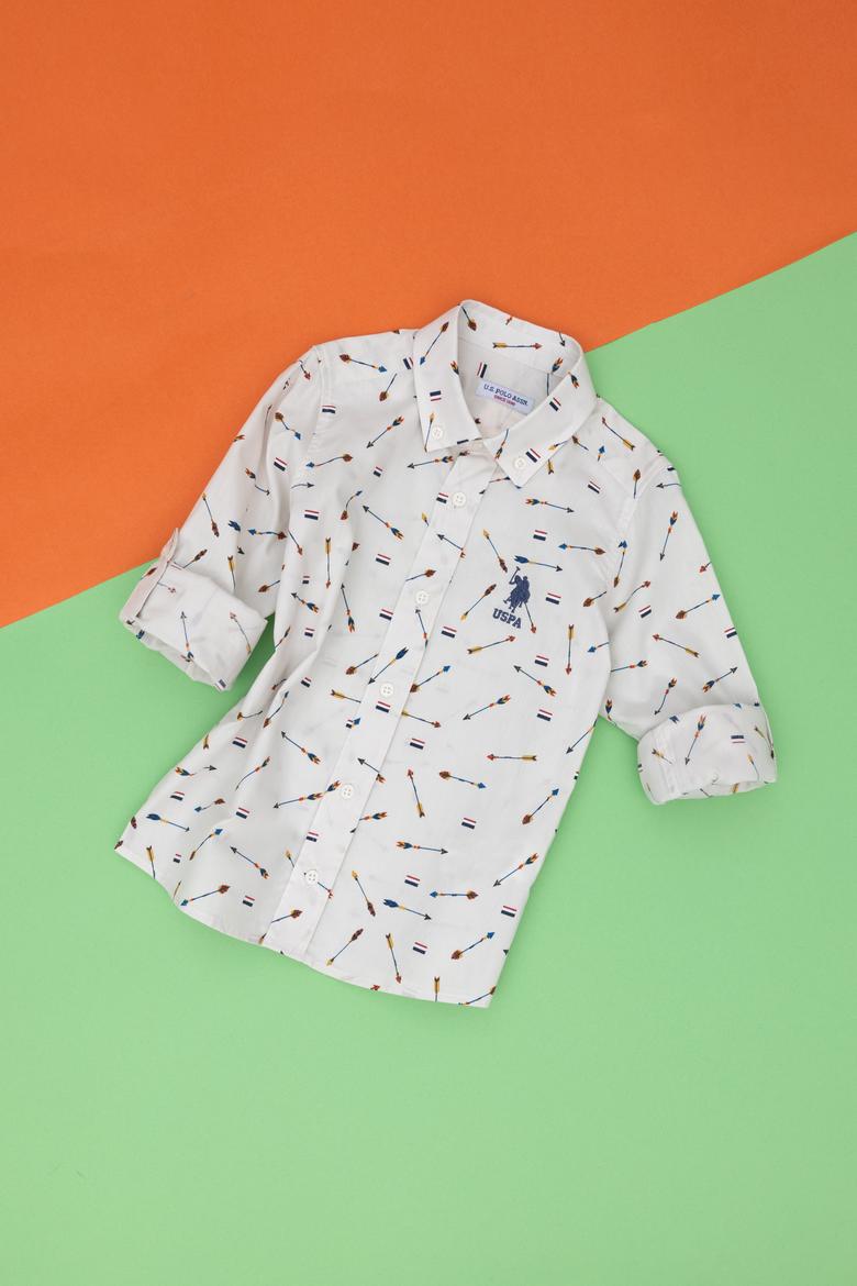 Erkek Çocuk Taş Uzun Kollu Gömlek