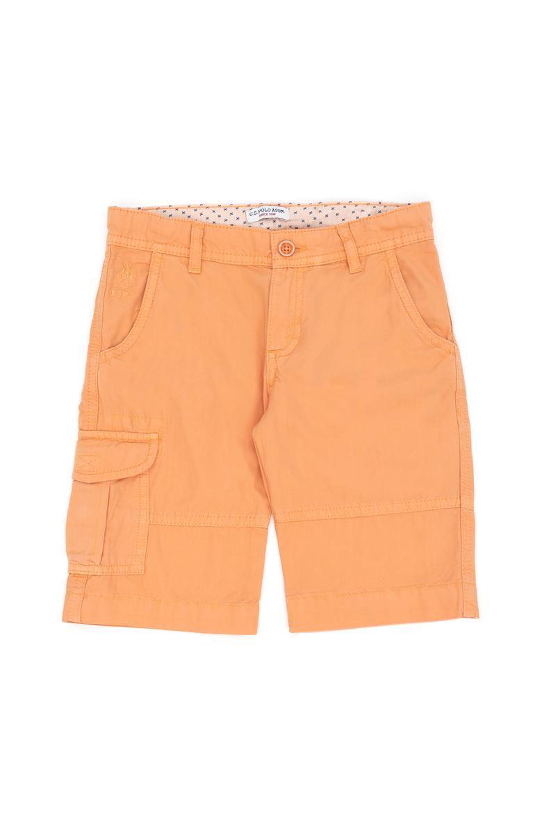 Erkek Çocuk Turuncu Dokuma Şort