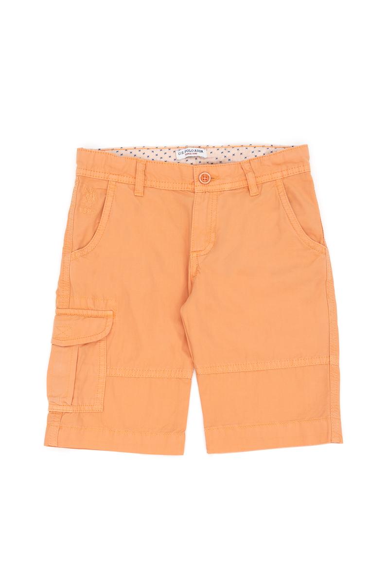 Erkek Çocuk Turuncu Dokuma Şort