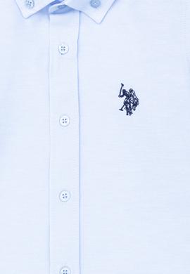 Erkek Çocuk Açık Mavi Uzun Kollu Basic Gömlek - 50277633033