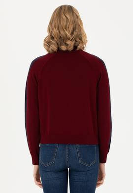 Kadın Bordo Kazak - 50277303005