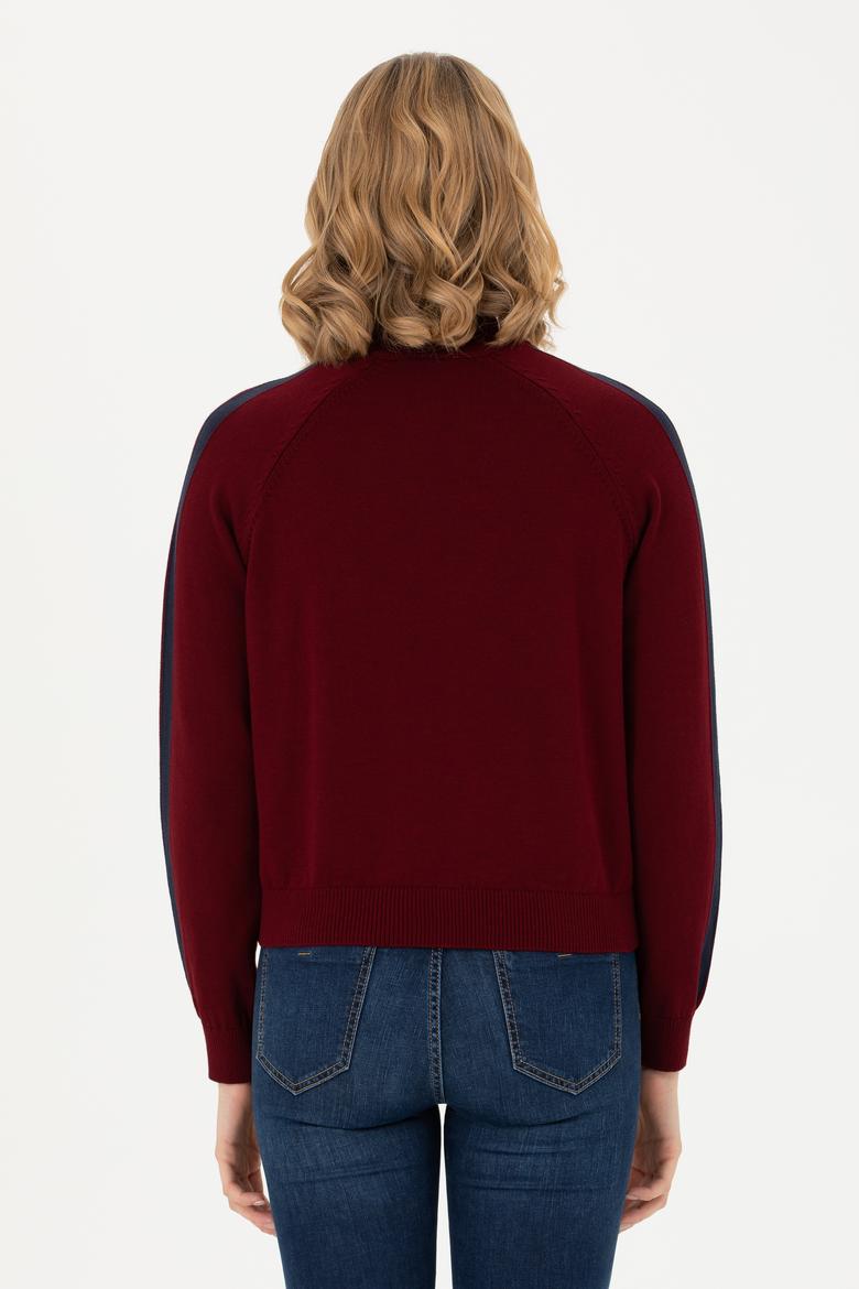 Kadın Bordo Kazak - 50277303005