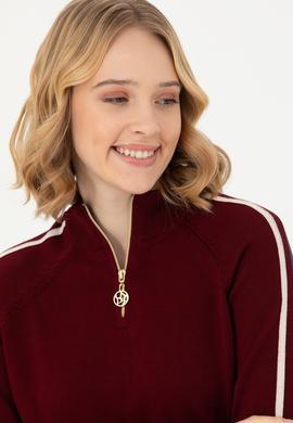 Kadın Bordo Kazak - 50277303005