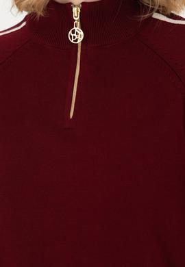 Kadın Bordo Kazak - 50277303005