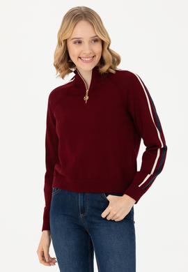 Kadın Bordo Kazak - 50277303005