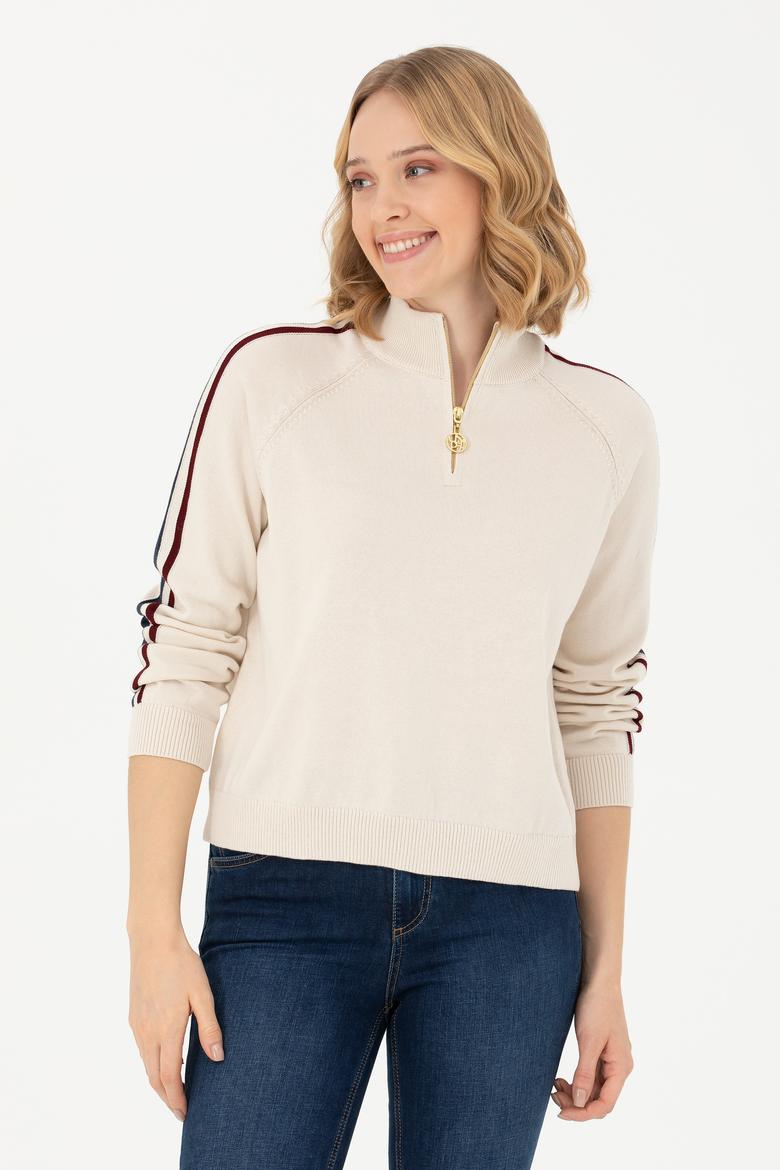 Kadın Krem Kazak - 50277303012