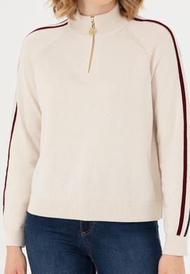 Kadın Krem Kazak - 50277303012