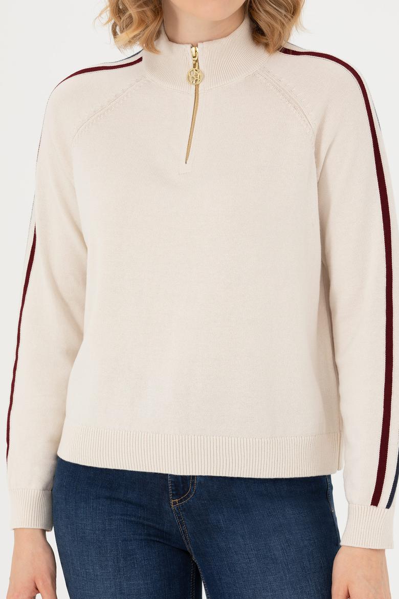 Kadın Krem Kazak - 50277303012