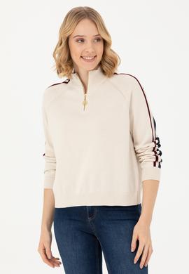 Kadın Krem Kazak - 50277303012