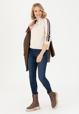 Kadın Krem Kazak - 50277303012