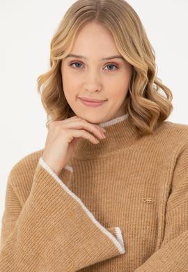 Kadın Kum Balıkçı Yaka Kazak - 50277261039