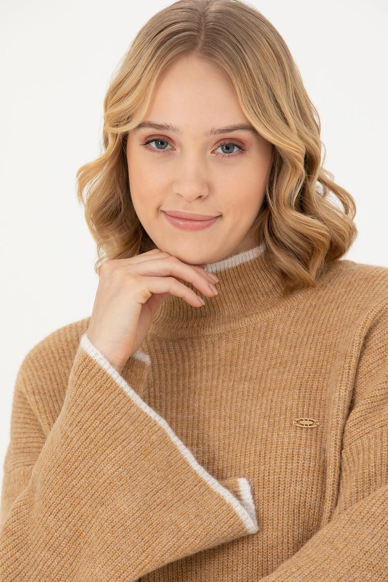 Kadın Kum Balıkçı Yaka Kazak - 50277261039