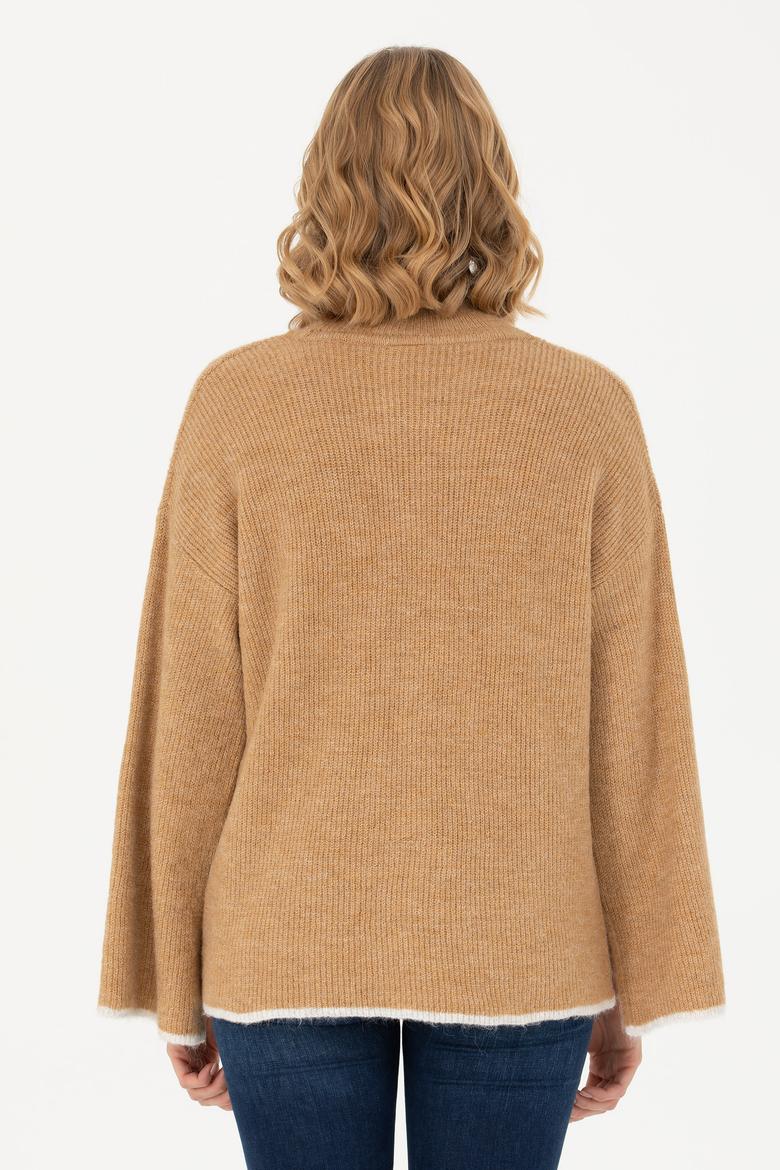 Kadın Kum Balıkçı Yaka Kazak - 50277261039