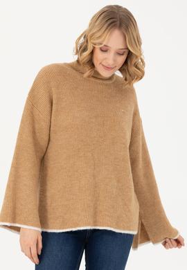 Kadın Kum Balıkçı Yaka Kazak - 50277261039