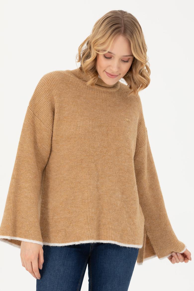 Kadın Kum Balıkçı Yaka Kazak - 50277261039