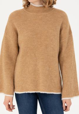 Kadın Kum Balıkçı Yaka Kazak - 50277261039