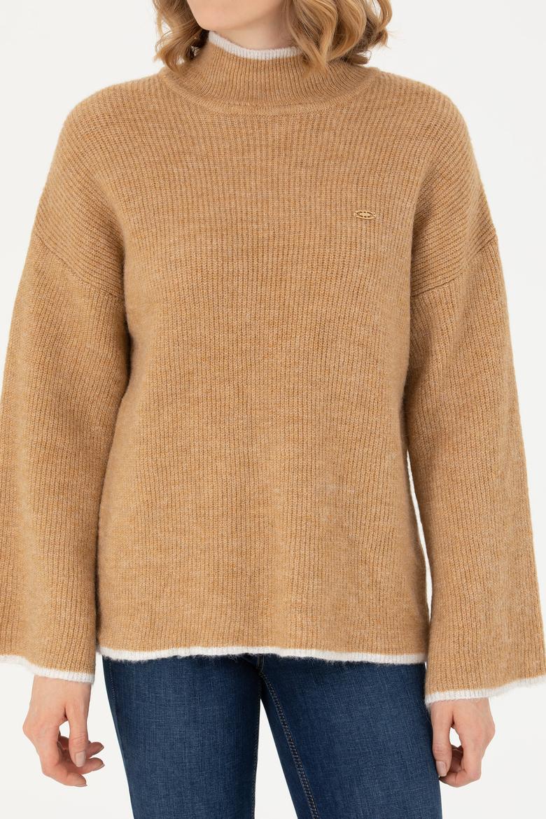 Kadın Kum Balıkçı Yaka Kazak - 50277261039