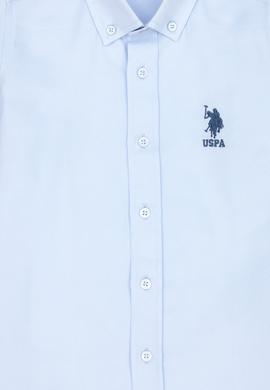 Erkek Çocuk Açık Mavi Uzun Kollu Basic Gömlek - 50271302021