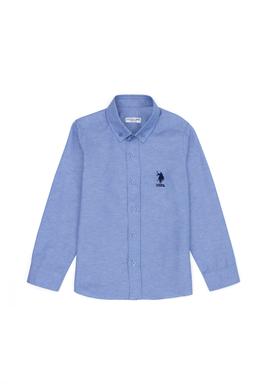 Erkek Çocuk Saks Uzun Kollu Basic Gömlek - 50271302057