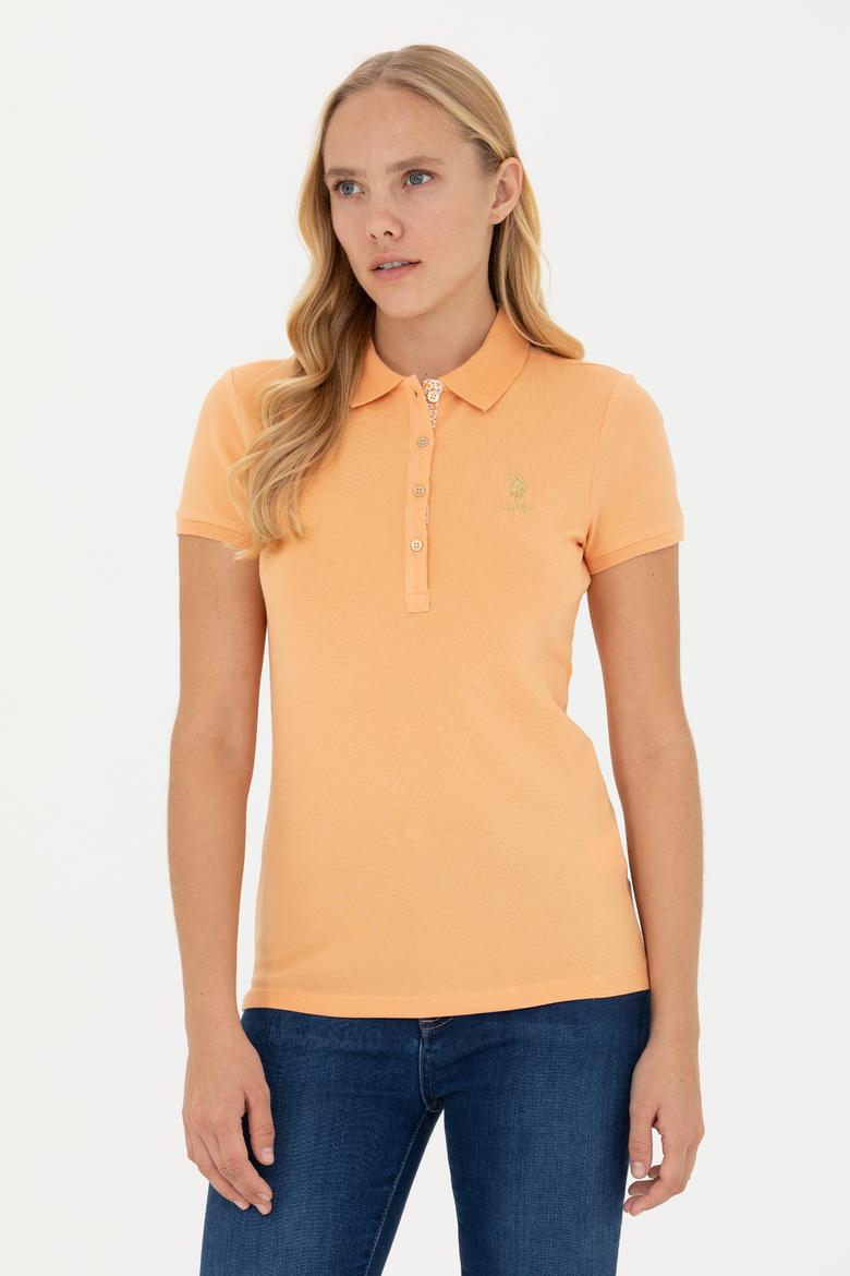 Kadın Turuncu Basic Tişört - 50248993102