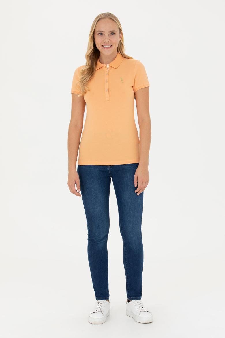 Kadın Turuncu Basic Tişört - 50248993102