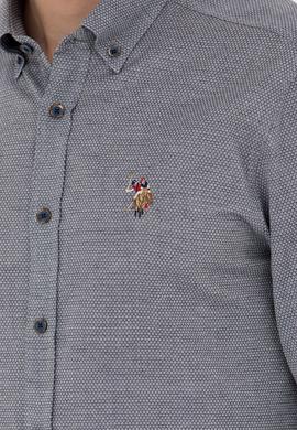 Erkek Lacivert Uzun Kollu Basic Gömlek - 50271292019