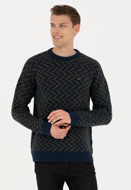 Erkek Lacivert Kazak - 50277076006