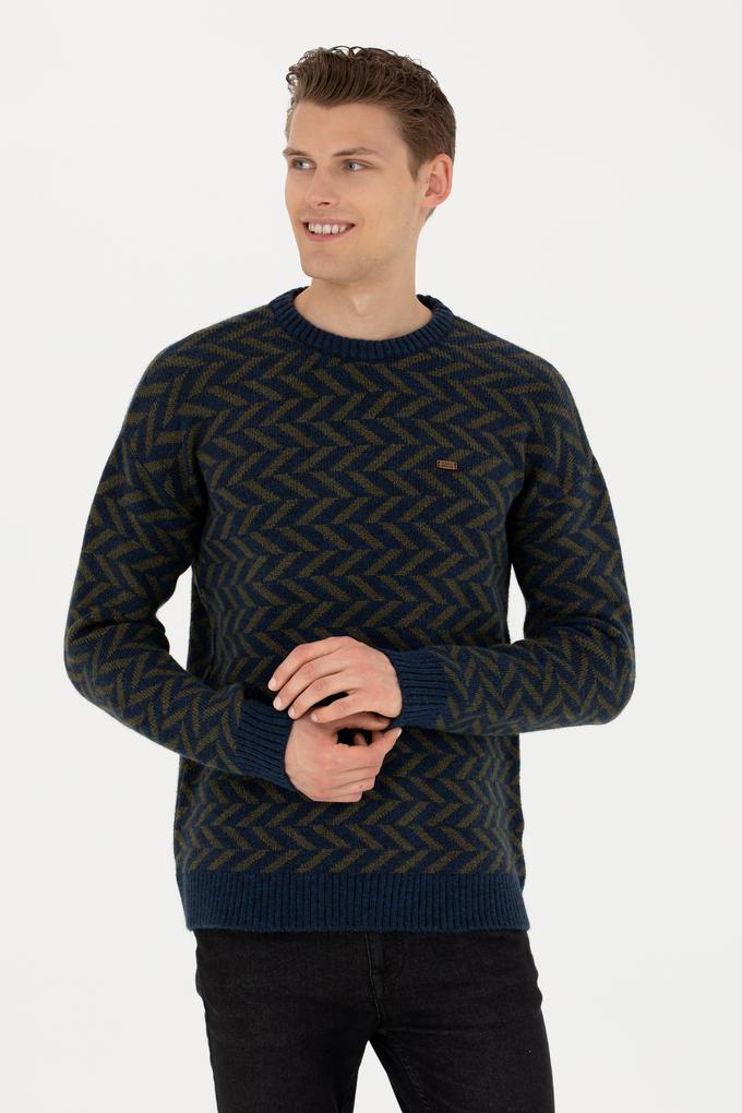 Erkek Lacivert Kazak