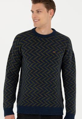 Erkek Lacivert Kazak - 50277076006