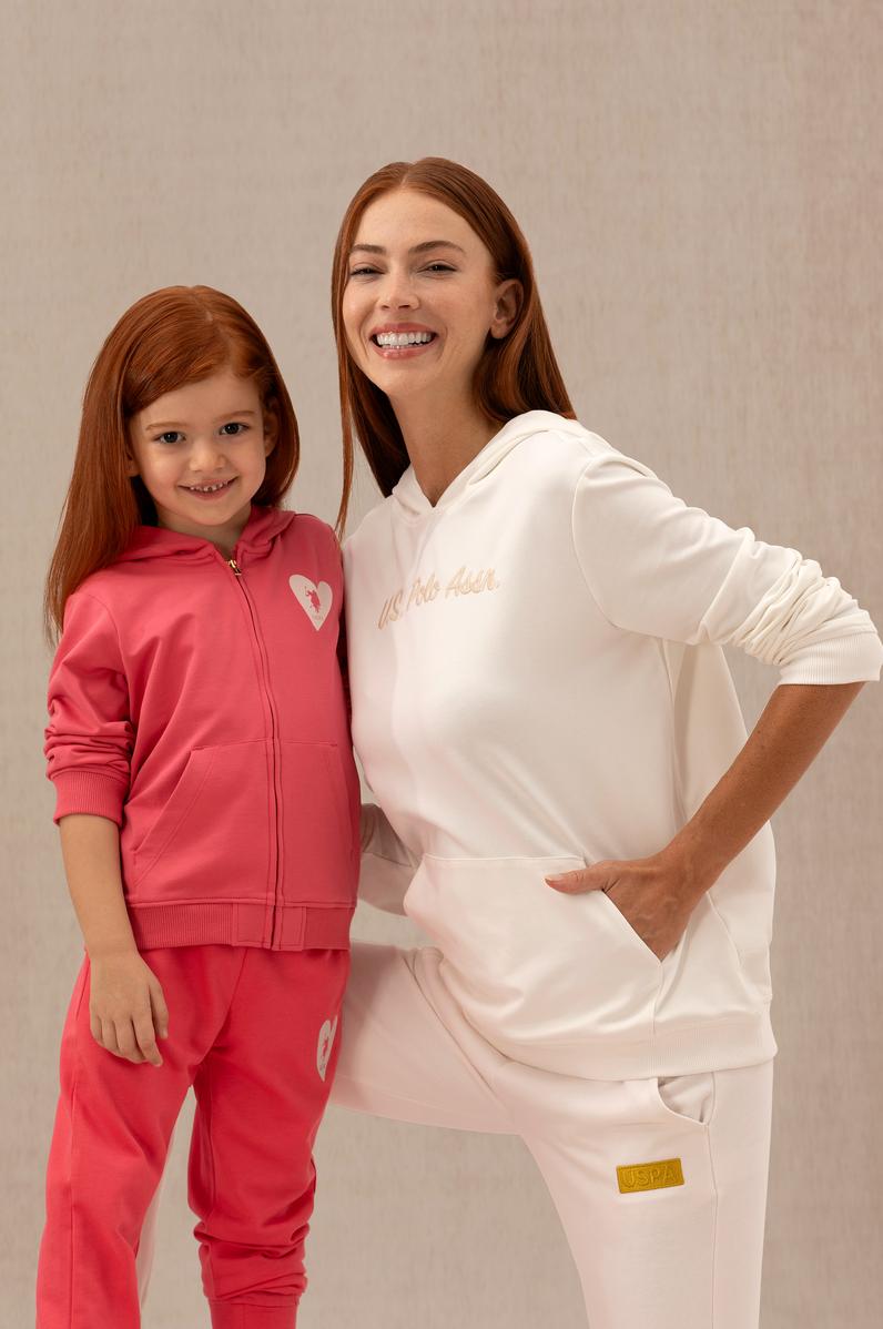 Kadın Ekru Kapüşonlu Sweatshirt