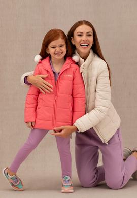 Kız Çocuk Açık Pembe Kapüşonlu Mont - 50269880022