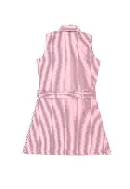 Kız Çocuk Pembe Kolsuz Dokuma Elbise - 50269731003