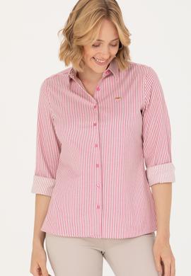 Kadın Pembe Uzun Kollu Gömlek - 50266204004