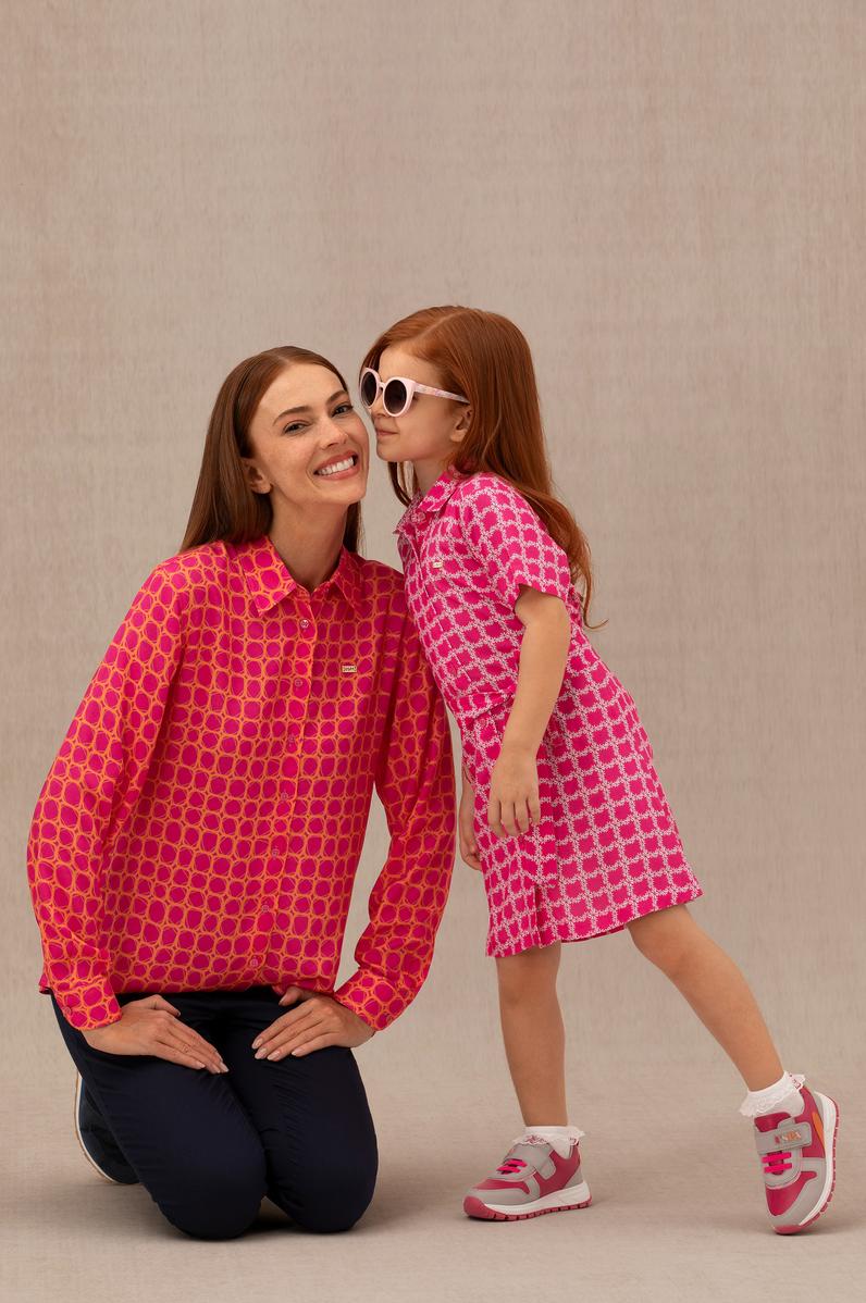 Kadın Fuşya Uzun Kollu Gömlek