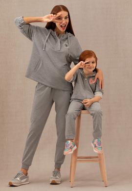 Kadın Gri Melanj Eşofman Altı - 50276507019