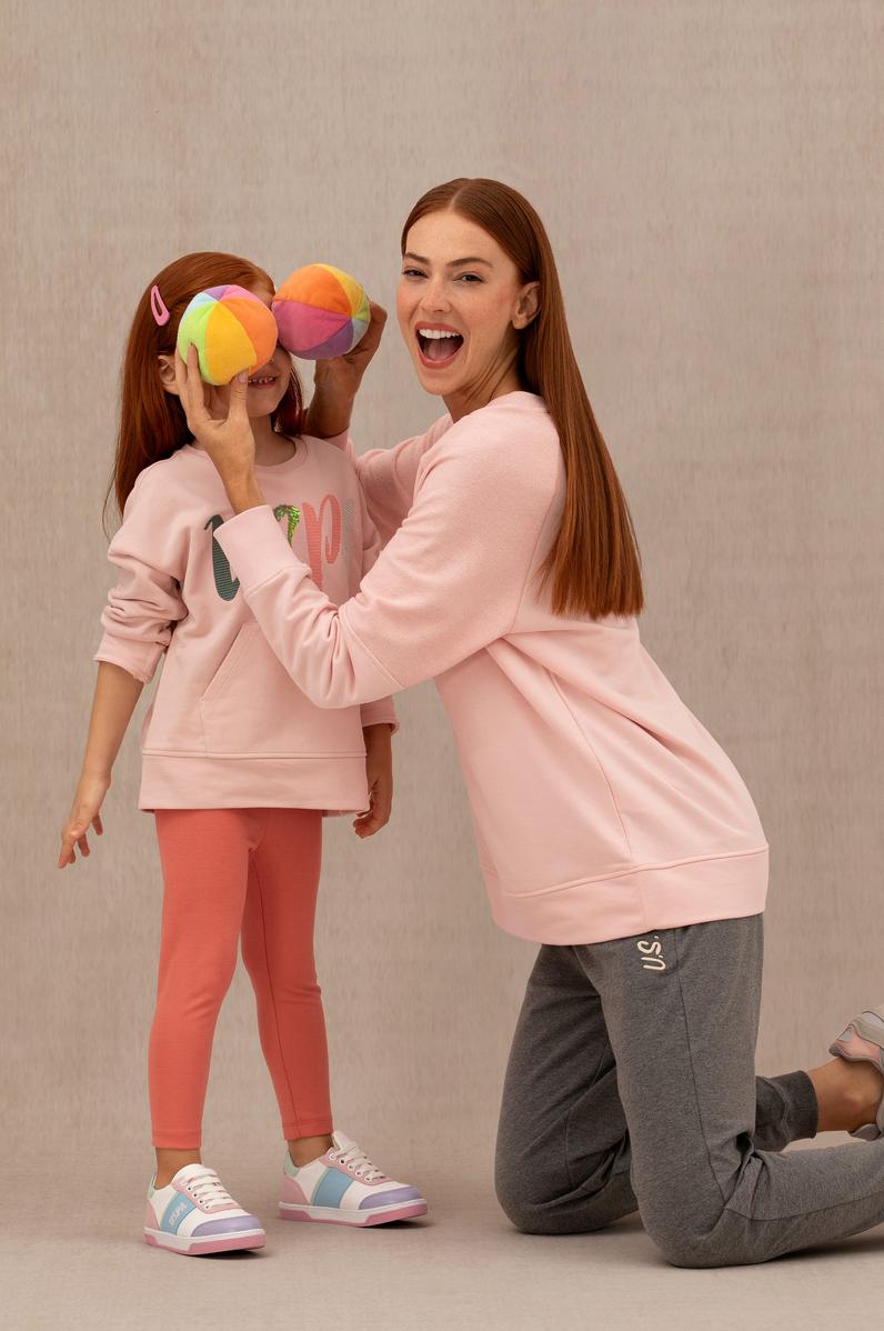 Kadın Antrasit Melanj Eşofman Altı