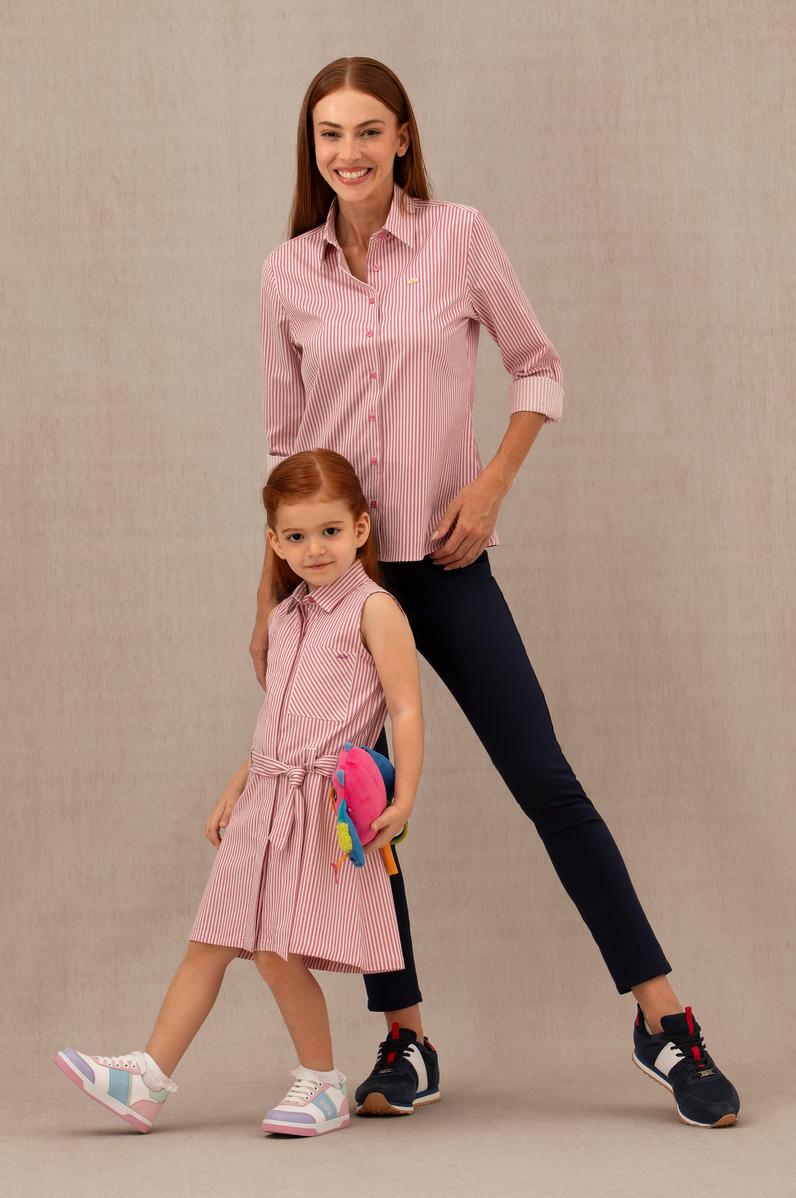 Kadın Pembe Uzun Kollu Gömlek