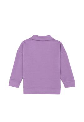 Kız Çocuk Lila Polo Yaka Sweatshirt - 50276920027