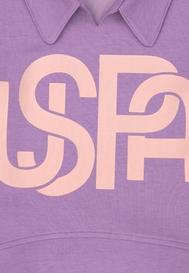 Kız Çocuk Lila Polo Yaka Sweatshirt - 50276920027