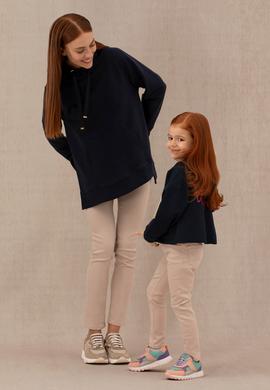 Kız Çocuk Lacivert Kapüşonlu Sweatshirt - 50276918001