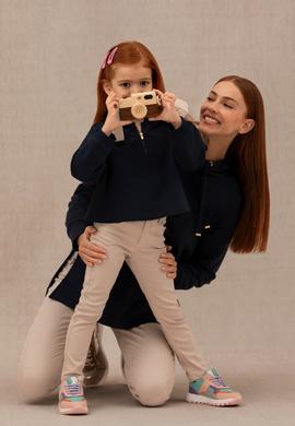 Kız Çocuk Lacivert Kapüşonlu Sweatshirt - 50276918001