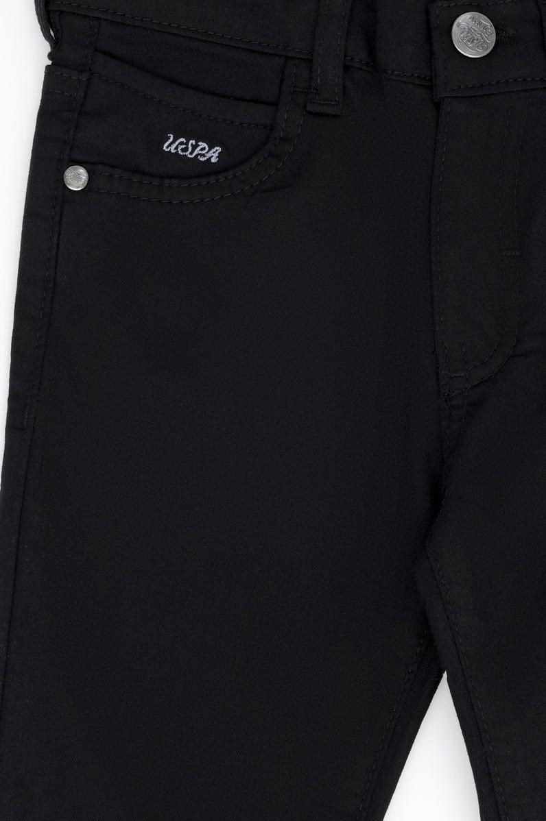 Kız Çocuk Siyah Kanvas Pantolon