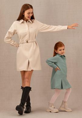 Kadın Krem Mini Boy Dokuma Elbise - 50271162014