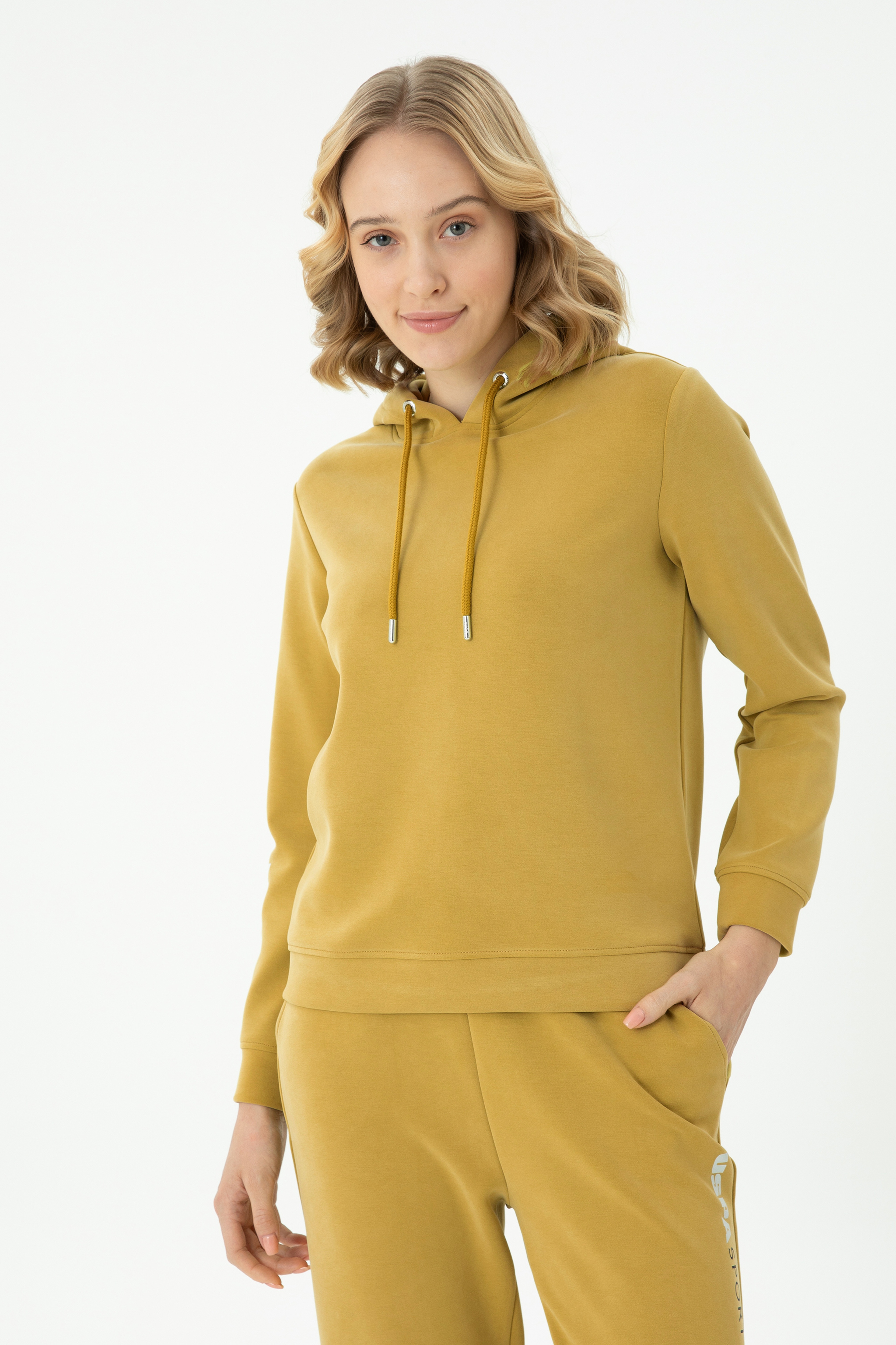 Kadın Fıstık Yeşili Sweatshirt - Image 4