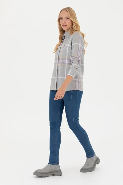 Kadın Mavi Skinny Fit Jean Pantolon