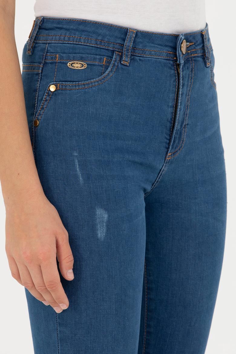 Kadın Mavi Skinny Fit Jean Pantolon - 50266628007