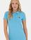 Kadın Turkuaz Basic Polo Yaka Tişört