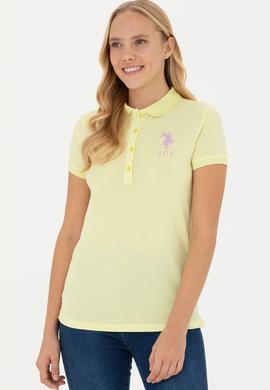 Kadın Açık Sarı Basic Tişört - 50262695107